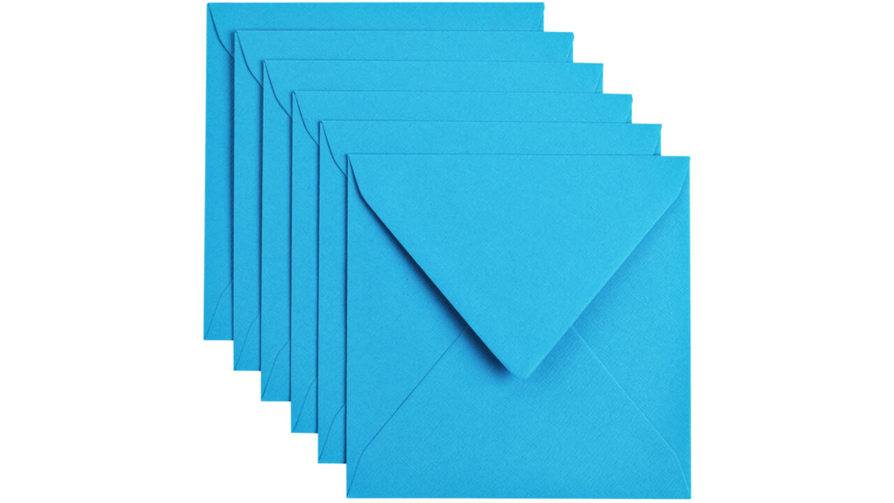 Envelop Papicolor 140x140mm hemelsblauw