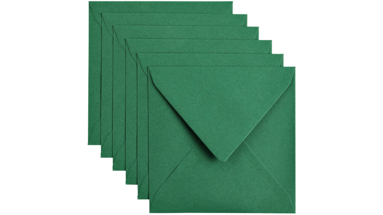 Envelop Papicolor 140x140mm dennengroen