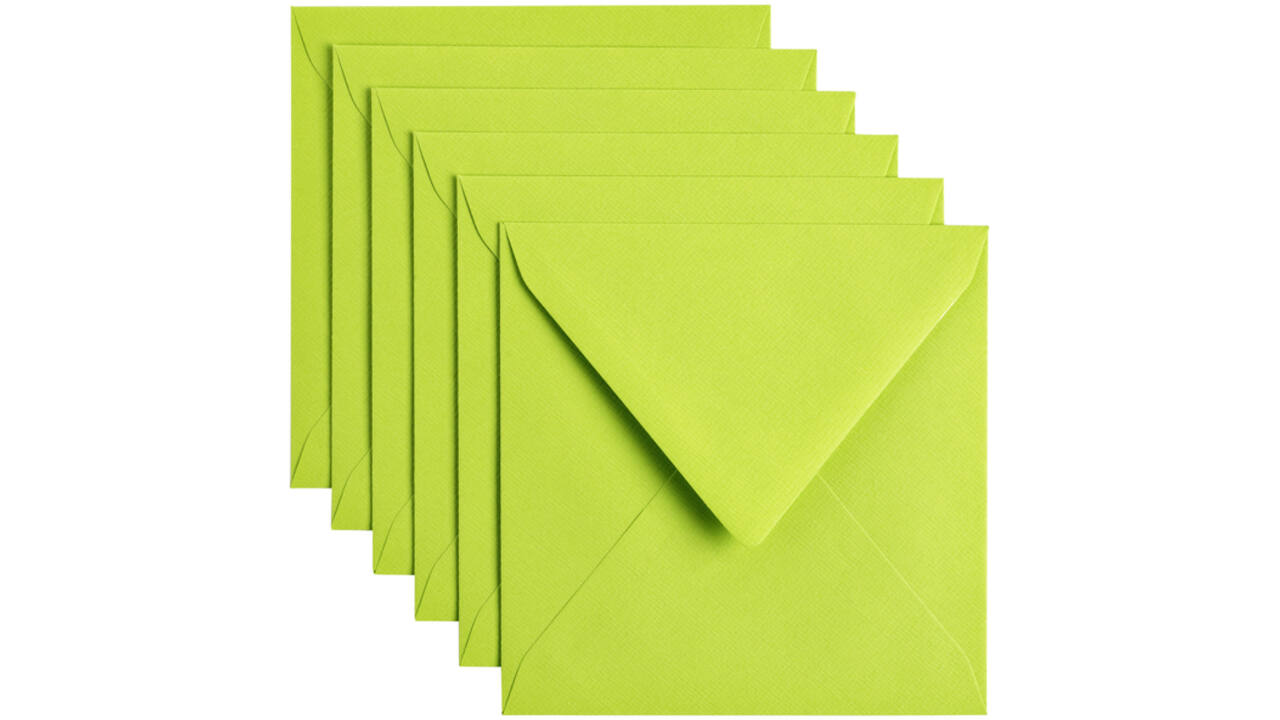 Envelop Papicolor 140x140mm appelgroen