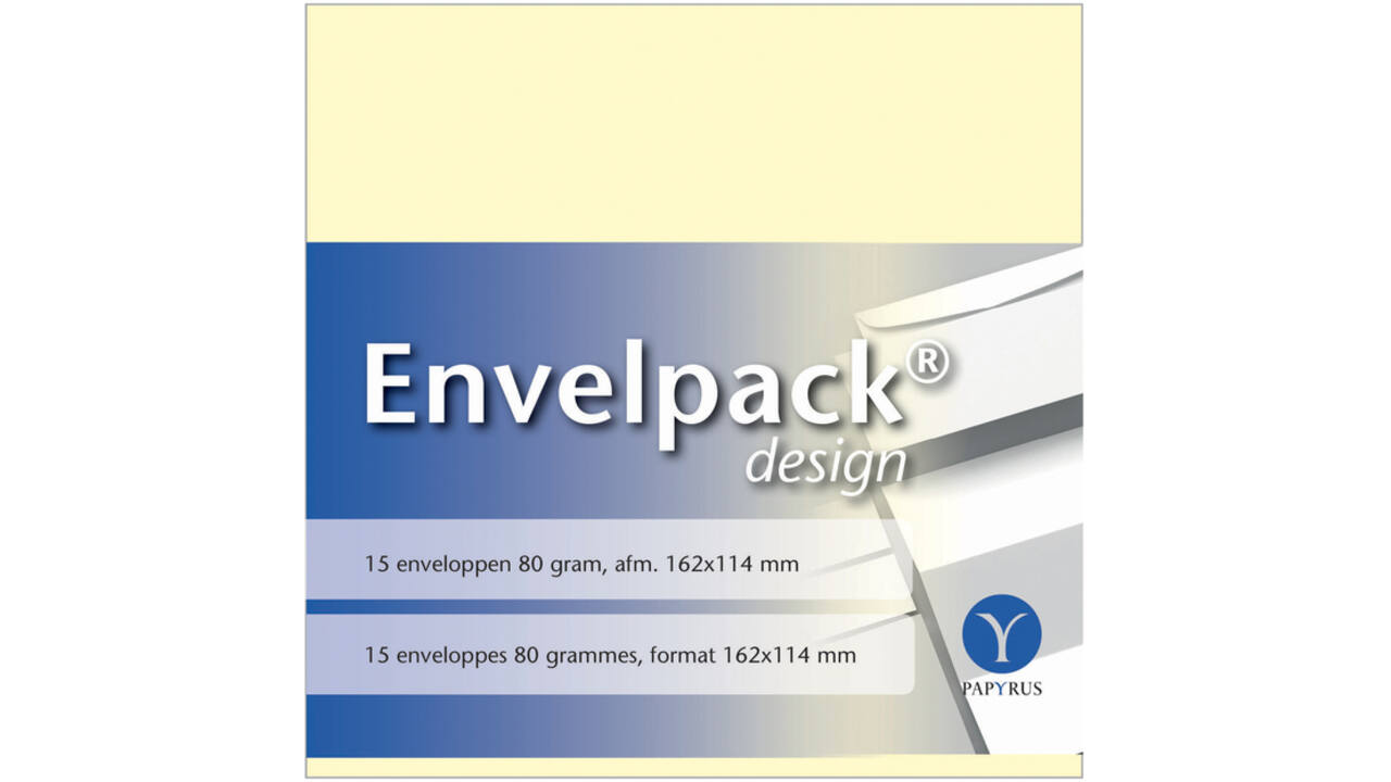 Envelop Papyrus Envelpack Design C6 114x162mm ivoor 894400