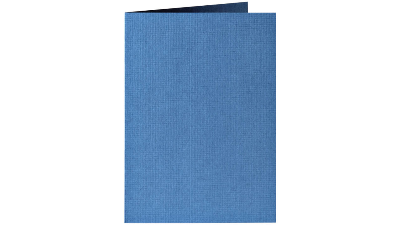 Correspondentiekaart Papicolor dubbel 105x148mm donkerblauw pak à 6 stuks