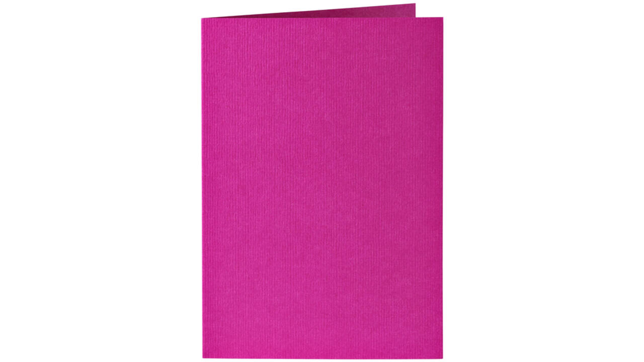 Correspondentiekaart Papicolor dubbel 105x148mm felroze pak à 6 stuks