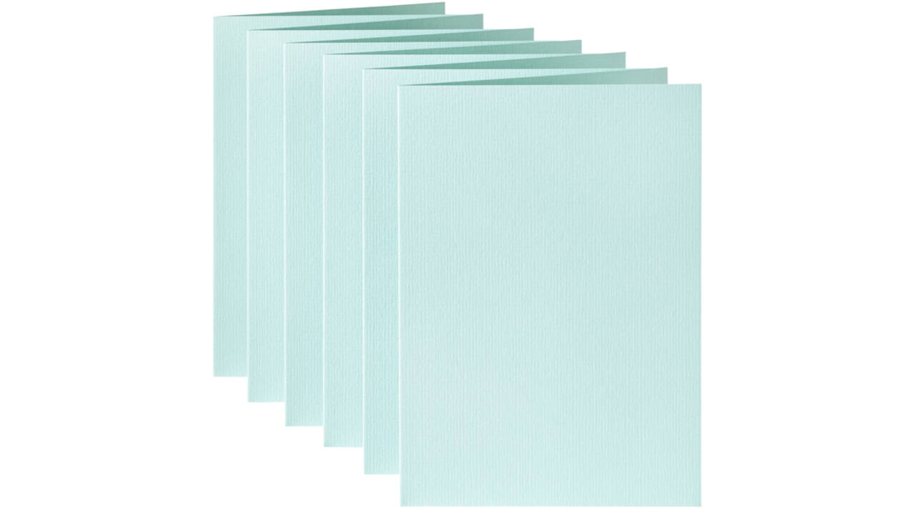 Correspondentiekaart Papicolor dubbel 105x148mm zeegroen pak à 6 stuks
