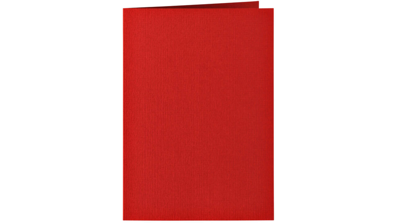 Correspondentiekaart Papicolor dubbel 105x148mm rood pak à 6 stuks