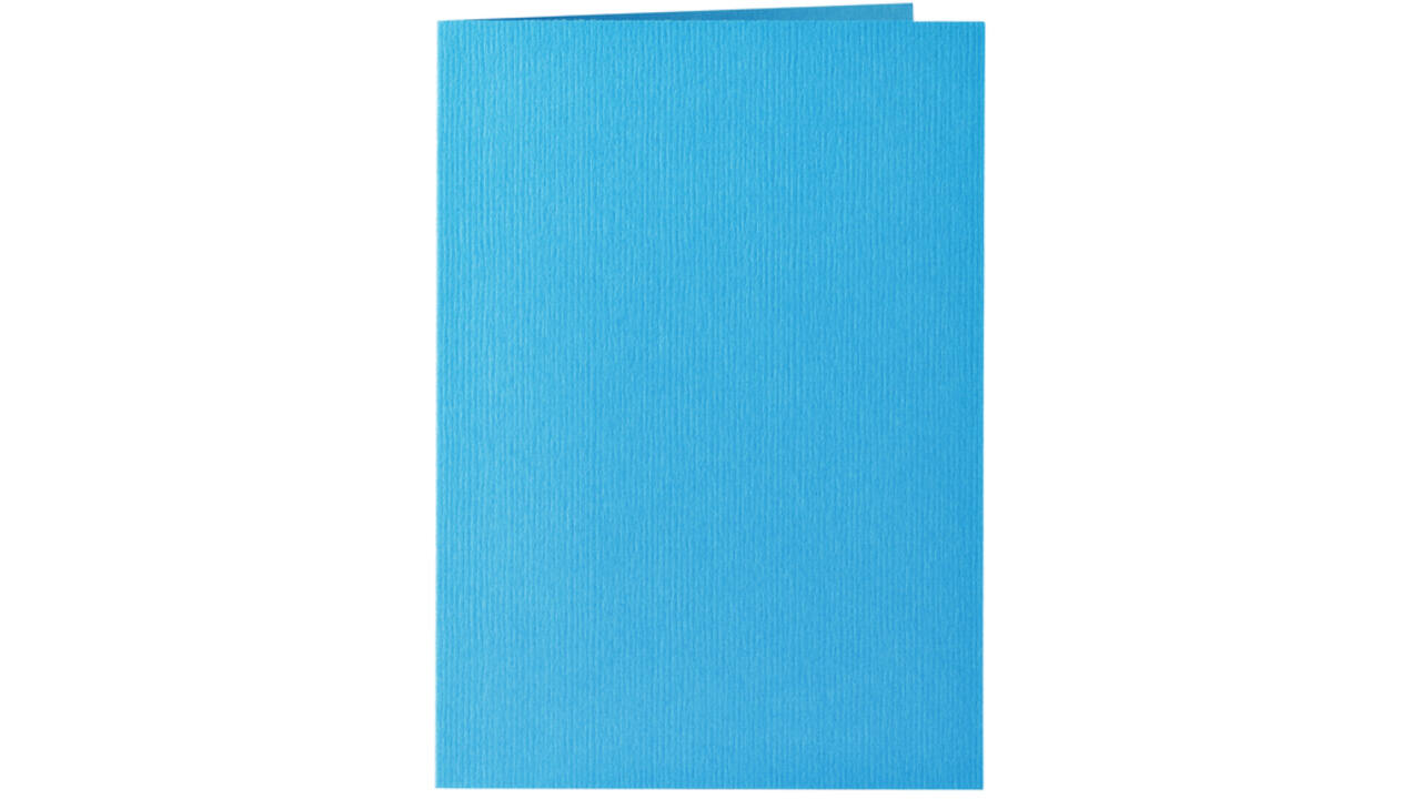 Correspondentiekaart Papicolor dubbel 105x148mm hemelsblauw pak à 6 stuks