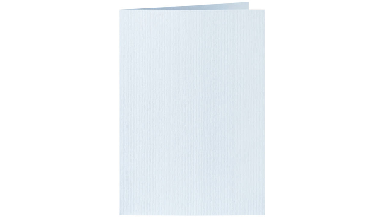 Correspondentiekaart Papicolor dubbel 105x148mm babyblauw pak à 6 stuks
