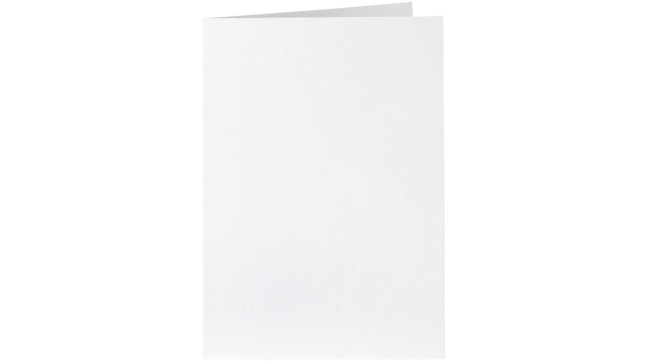 Correspondentiekaart Papicolor dubbel 105x148mm kraft wit pak à 6 stuks