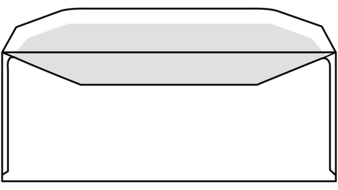 Envelop IEZZY C5/6 114x229mm venster rechts gegomd wit 500st