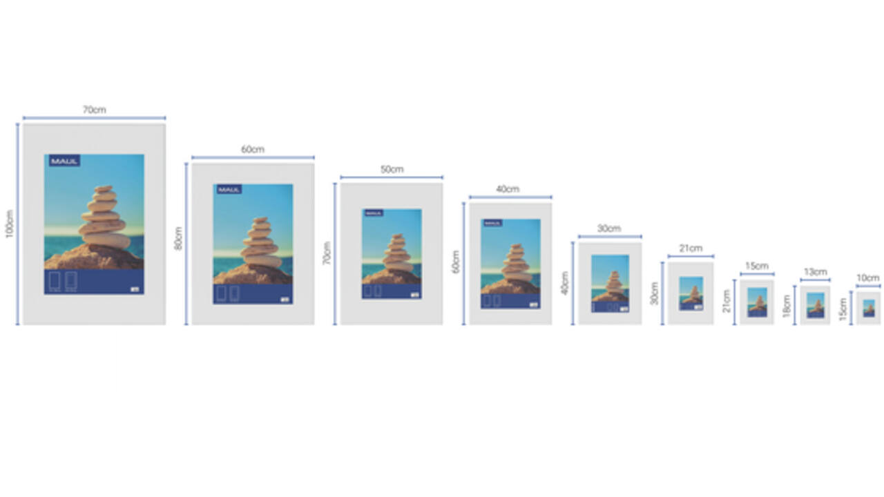 Fotolijst MAUL design 10x15cm aluminium frame zilver