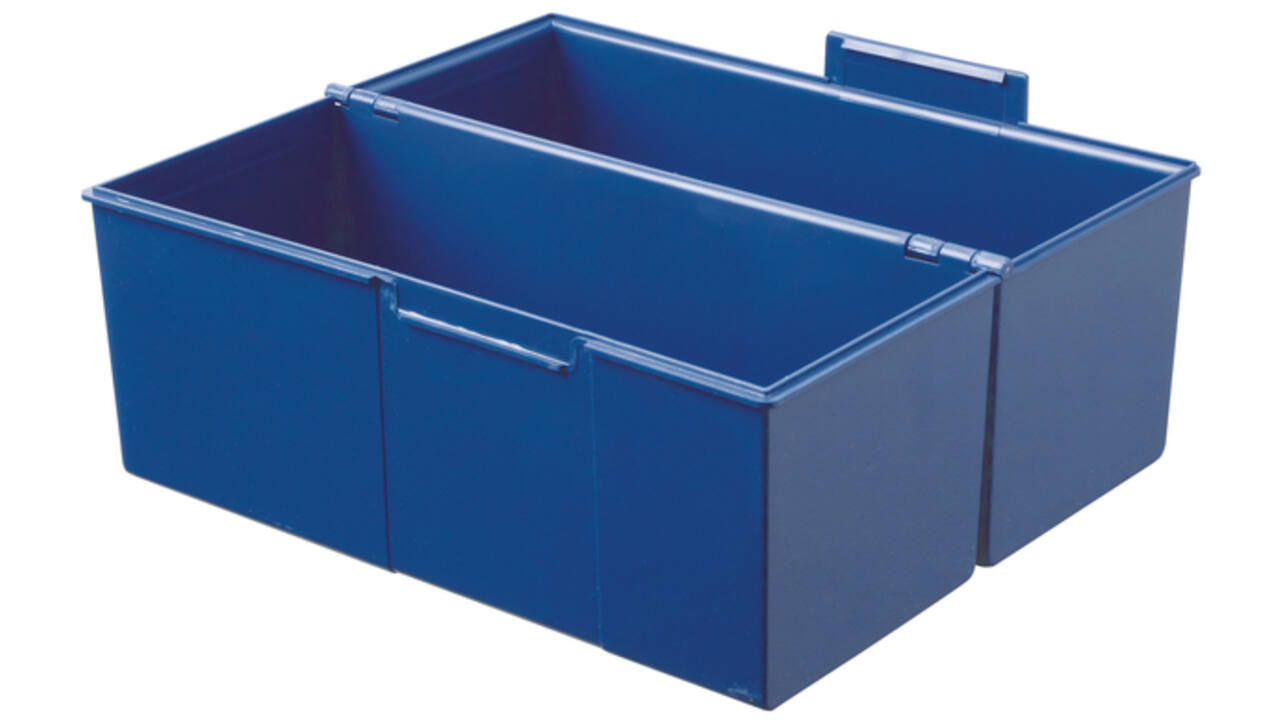 Kaartenbak Han breed A5 kunststof blauw
