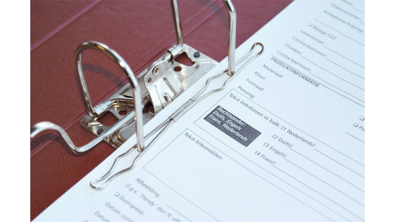 Papierspanner Kangaro voor ordners en ringbanden