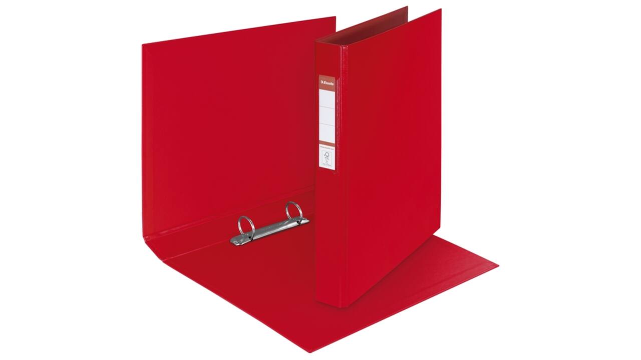 Ringband Esselte VIVIDA A4 42mm 30% gerecycled PP folie rood