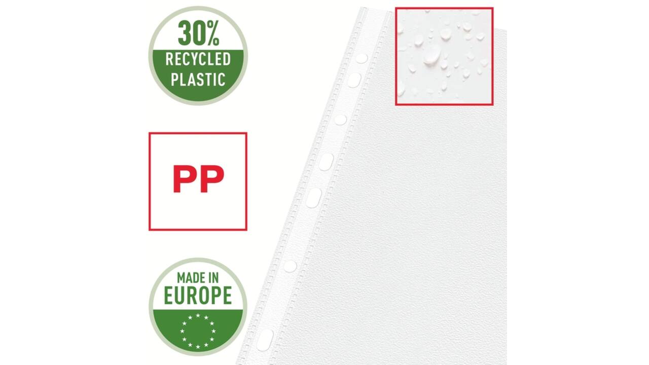 Showtas Esselte standaard 0,07mm PP A4 100 stuks