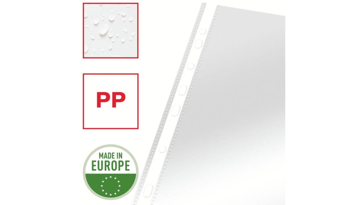 Showtas Esselte copy safe 0.06mm PP A4 glashelder 100 stuks