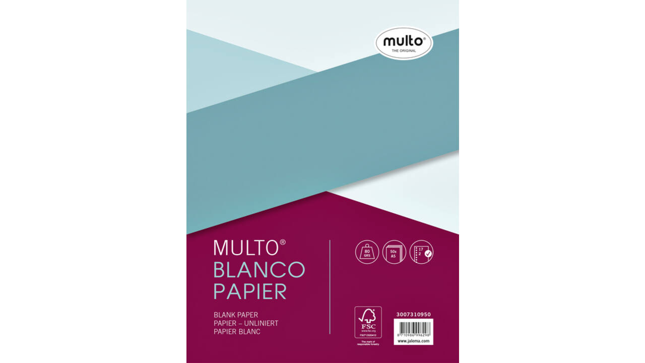 Interieur Multo 17-gaats blanco 80gr 50vel