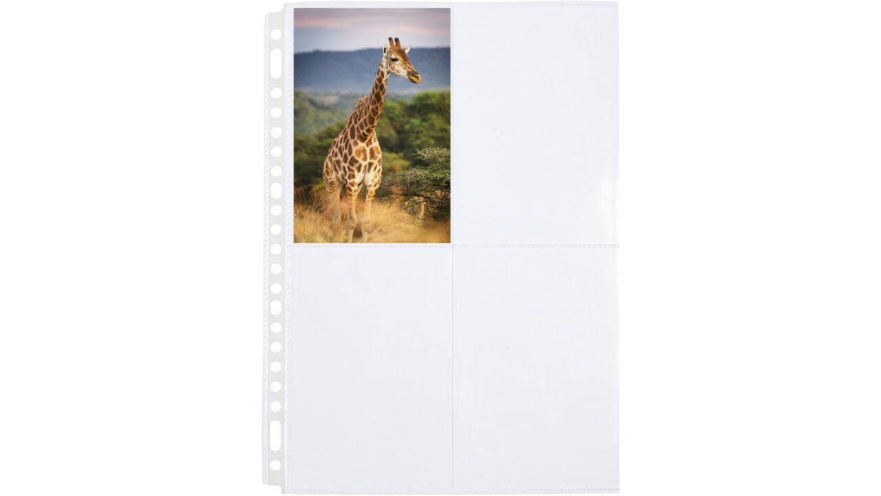 Fototas Multo A4 23-gaats 4-vaks 10X15cm PP transparant 10 stuks
