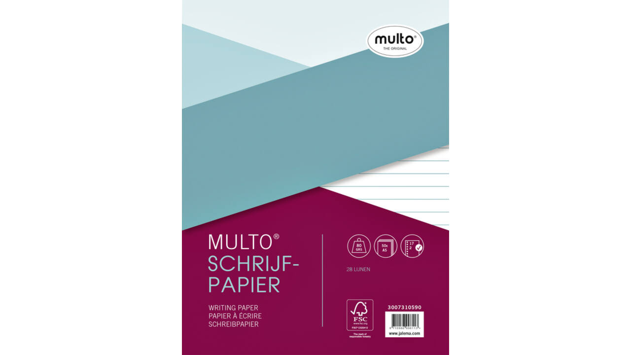 Interieur Multo 17-gaats lijn 80gr 50vel