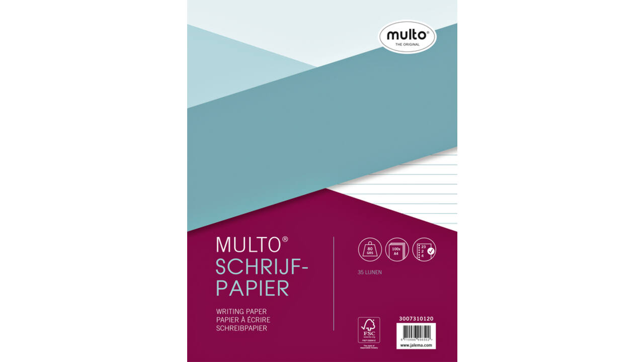 Interieur Multo A4 23-gaats lijn 100vel