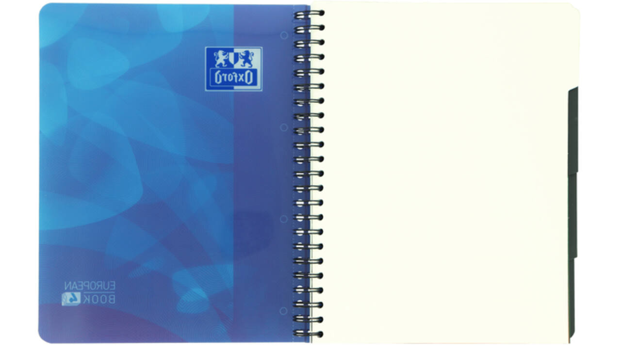 Projectboek Oxford School A4+ lijn 4-gaats 240 pagina's 80gr blauw