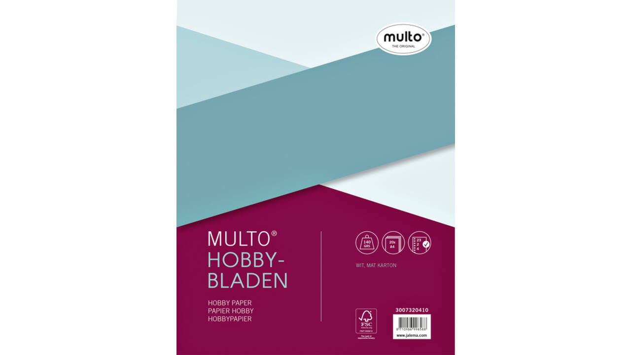 Interieur Multo hobbypapier A4 23R 20vel