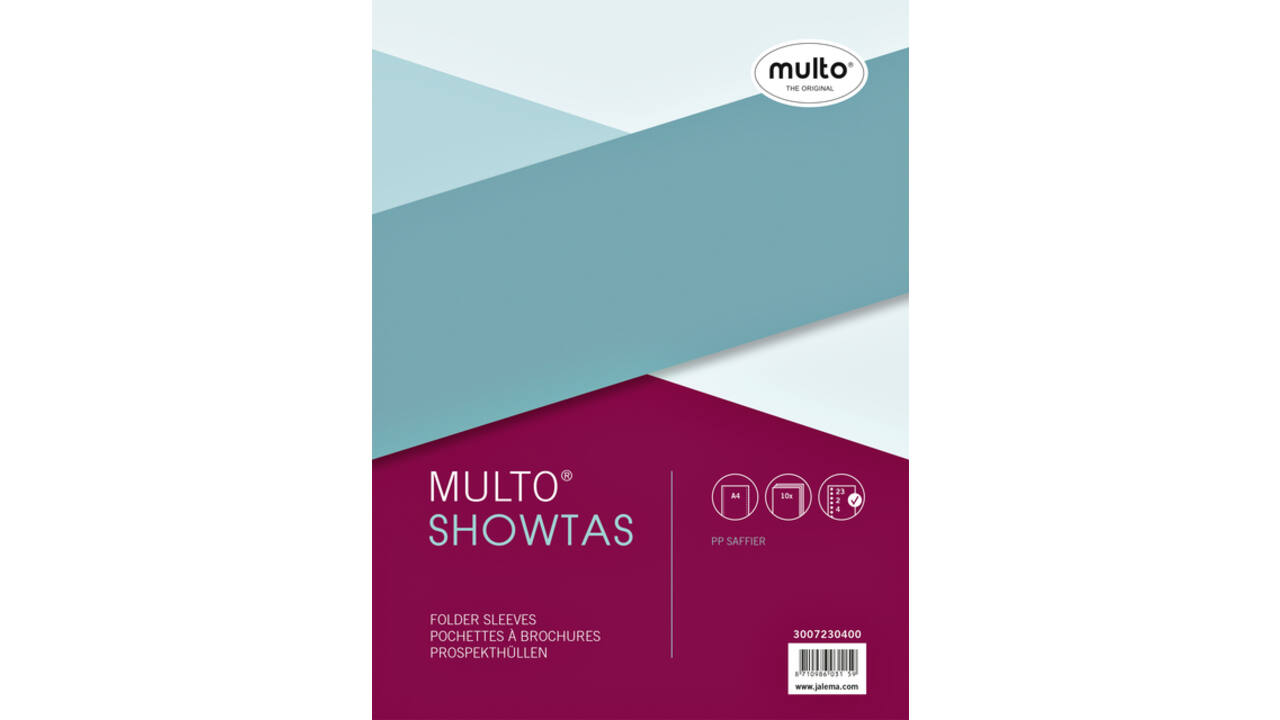 Showtas Multo 23-gaats PP 0.08mm nerf 10 stuks