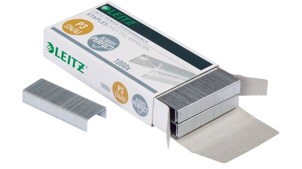 Nieten Leitz 24/6 verzinkt 1000 stuks