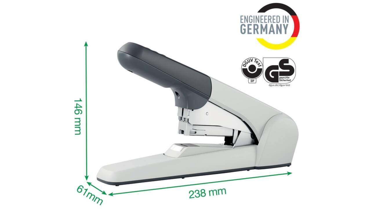 Nietmachine Leitz Heavy Duty Flat Clinch 60 vel zilver
