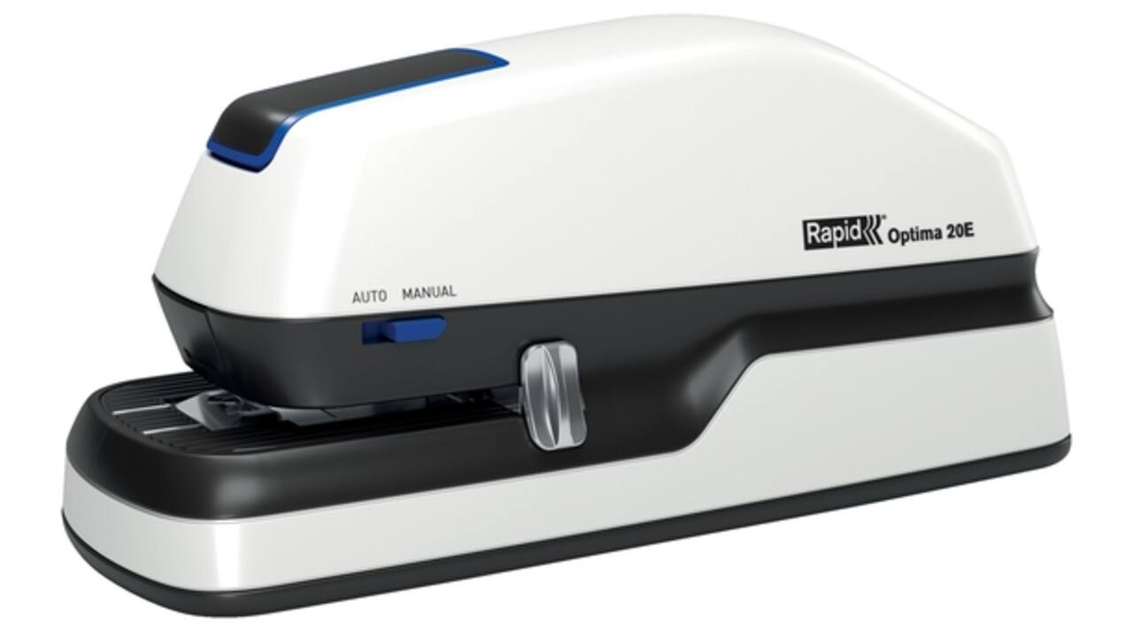 Nietmachine elektrisch Rapid Optima 20 20vel zilver/zwart