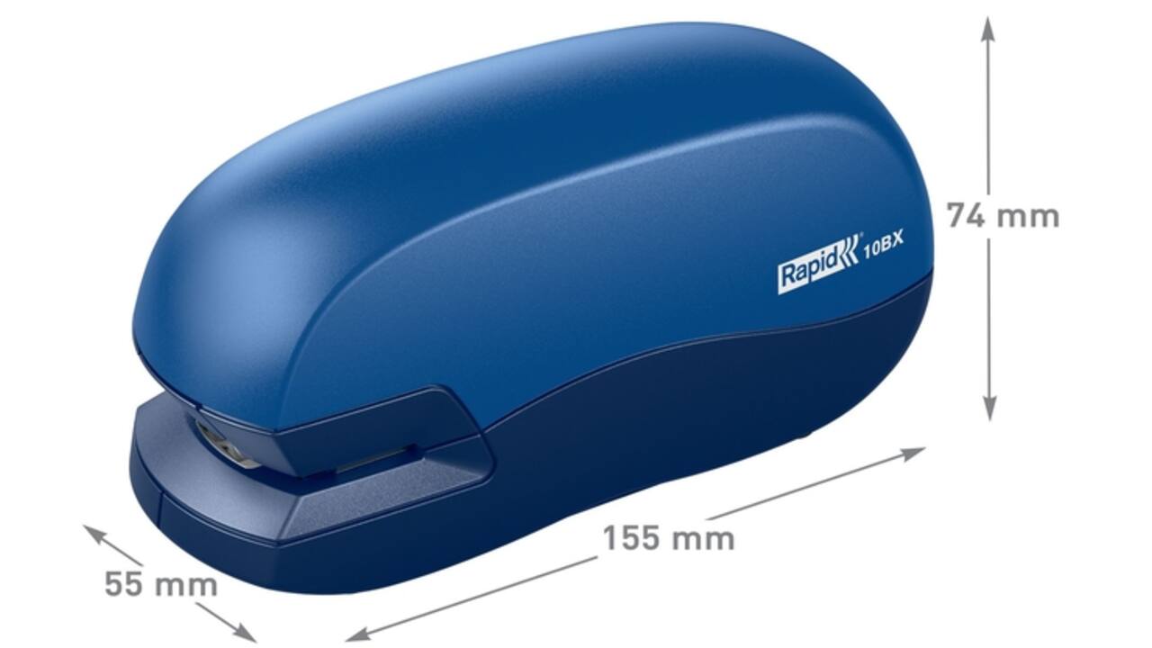 Nietmachine Rapid Elektrisch 10BX 10vel blauw/wit