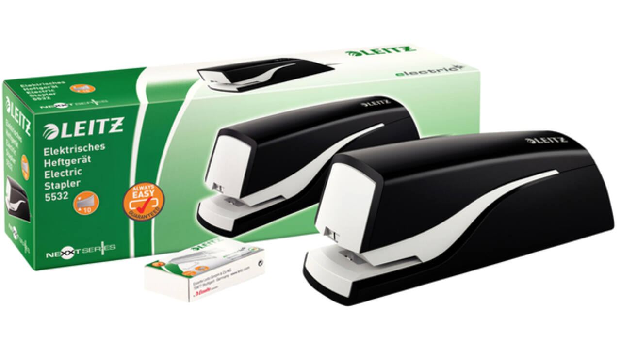 Nietmachine Leitz NeXXt elektrisch contactloos 10 vel zwart