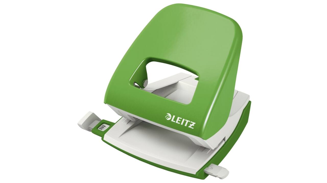 Perforator Leitz NeXXt 5008 2-gaats 30vel lichtgroen