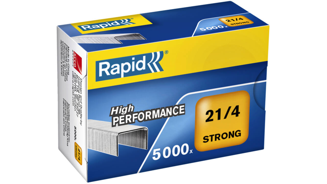 Nieten Rapid 21/4 gegalvaniseerd strong 5000 stuks