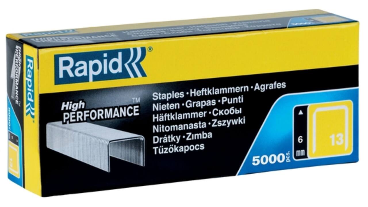 Nieten Rapid 13/6 gegalvaniseerd standaard 5000 stuks