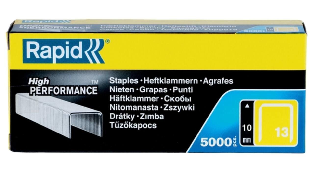 Nieten Rapid 13/10 gegalvaniseerd strong 5000 stuks