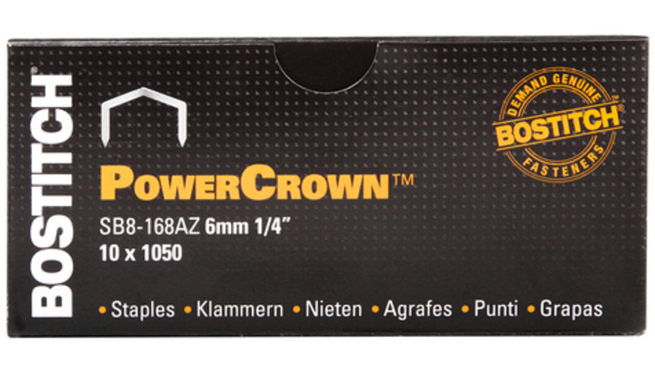 Nieten Bostitch B8 staal SB8 6mm gebogen rug 1050 stuks