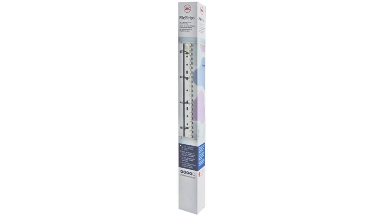 Filestrip GBC 21-gaats A4 transparant 100stuks