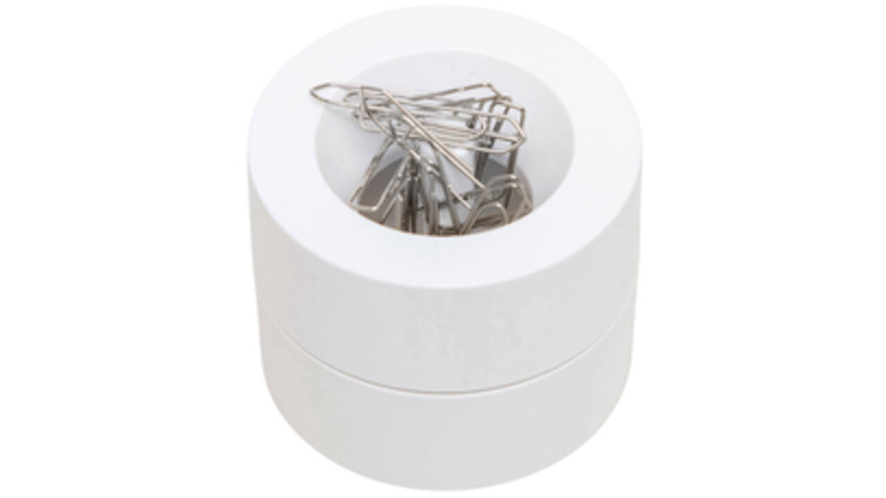 Papercliphouder MAUL Pro Ø73mmx60mm wit