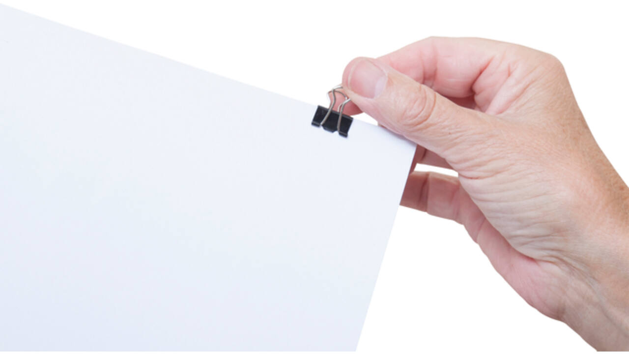 Papierklem MAUL 213 foldback 13mm capaciteit 4mm zwart