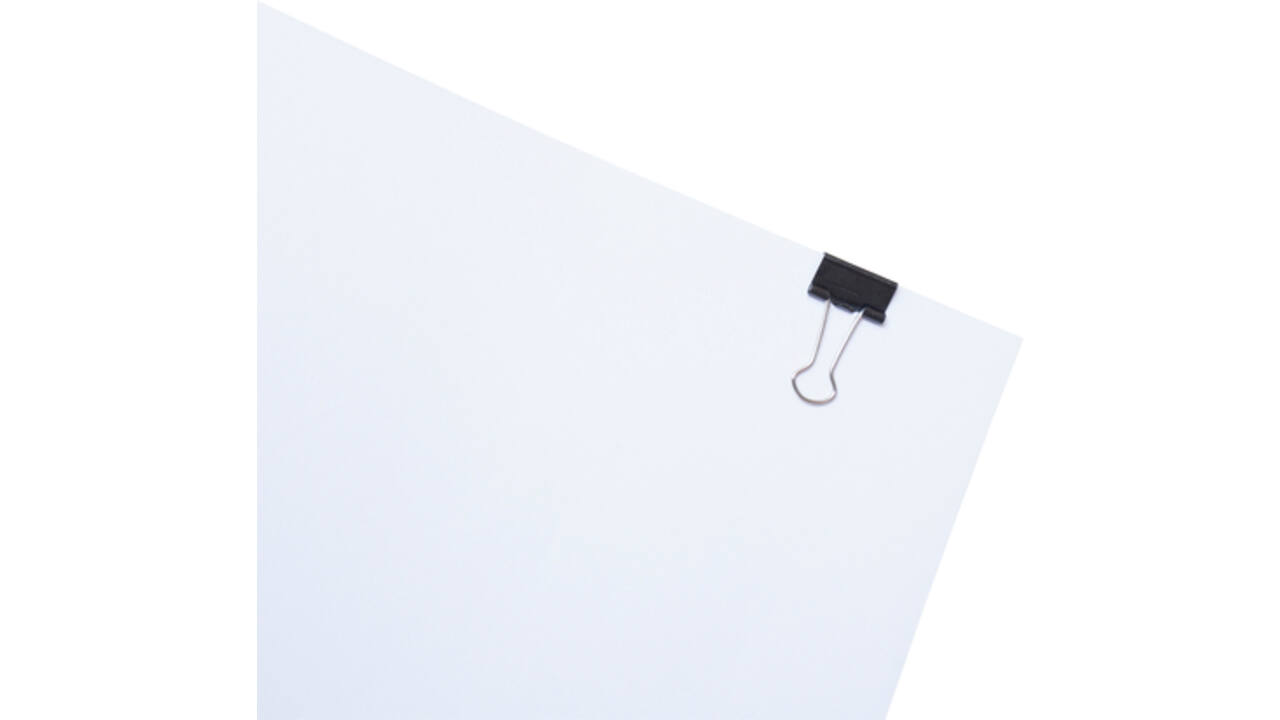 Papierklem MAUL 213 foldback 19mm capaciteit 7mm zwart