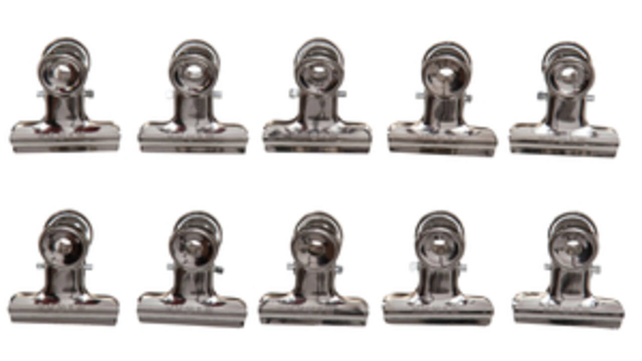 Papierklem MAUL Bulldog 30mm capaciteit 10mm zilver