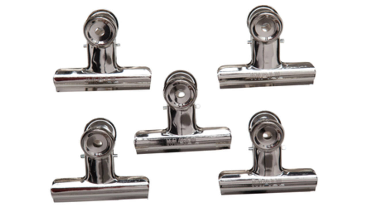 Papierklem MAUL Bulldog 70mm capaciteit 40mm zilver