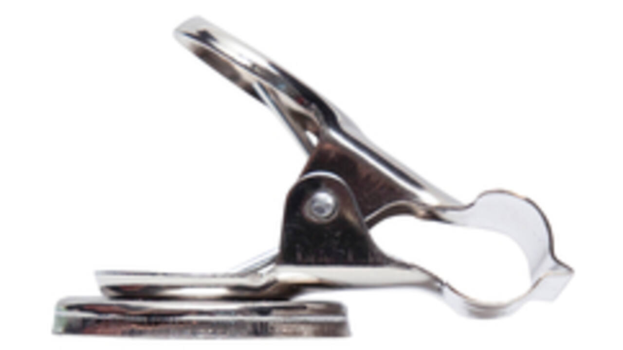 Papierklem MAUL Bulldog met magneet 52mm capaciteit 20mm zilver