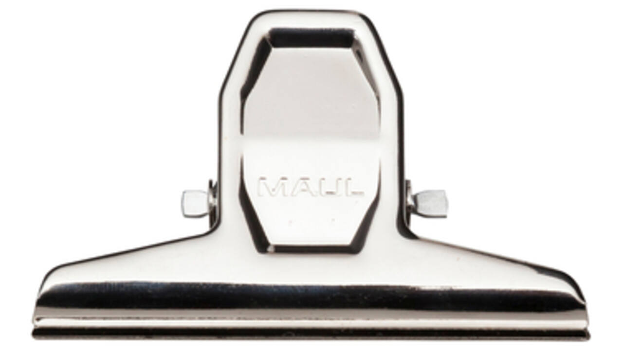 Papierklem MAUL Pro 75mm capaciteit 20mm zilver