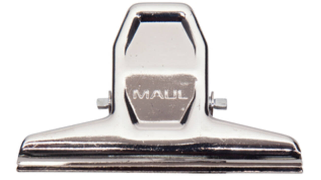 Papierklem MAUL Pro 75mm capaciteit 20mm zilver