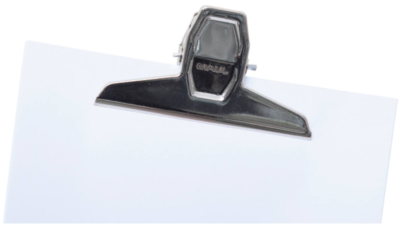 Papierklem MAUL Pro 125mm capaciteit 30mm zilver
