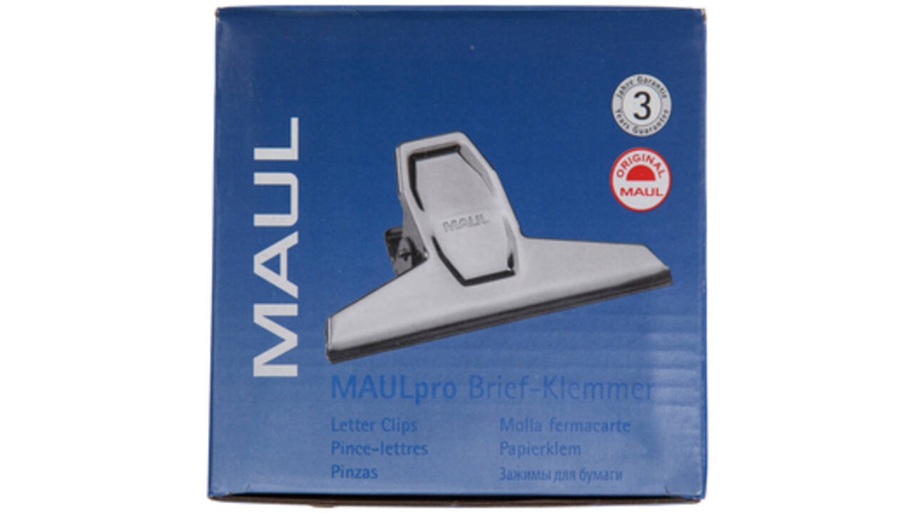 Papierklem MAUL Pro 95mm capaciteit 25mm zilver