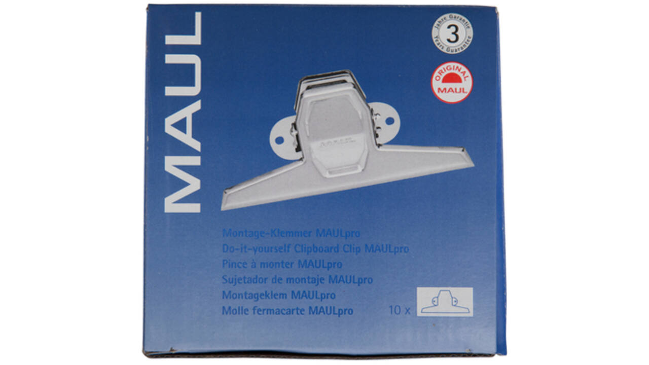 Papierklem MAUL Pro 125mm capaciteit 20mm zilver
