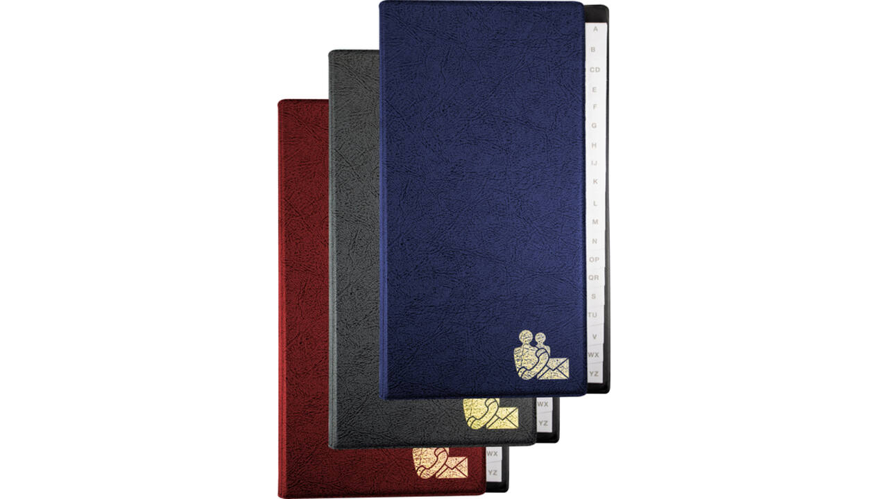 Telefoonalbum Kangaro 215x130mm A-Z 4-rings assorti