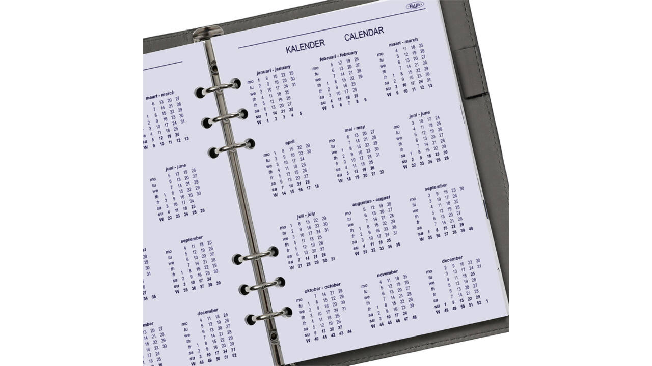 Agendavulling 2026 Kalpa A5 1dag/1pagina