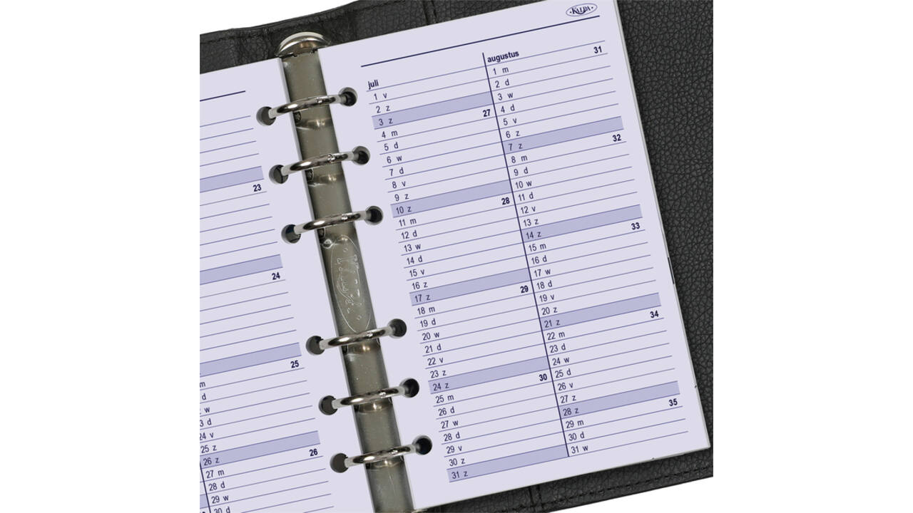 Agendavulling 2026 Kalpa Senior 1dag/1pagina